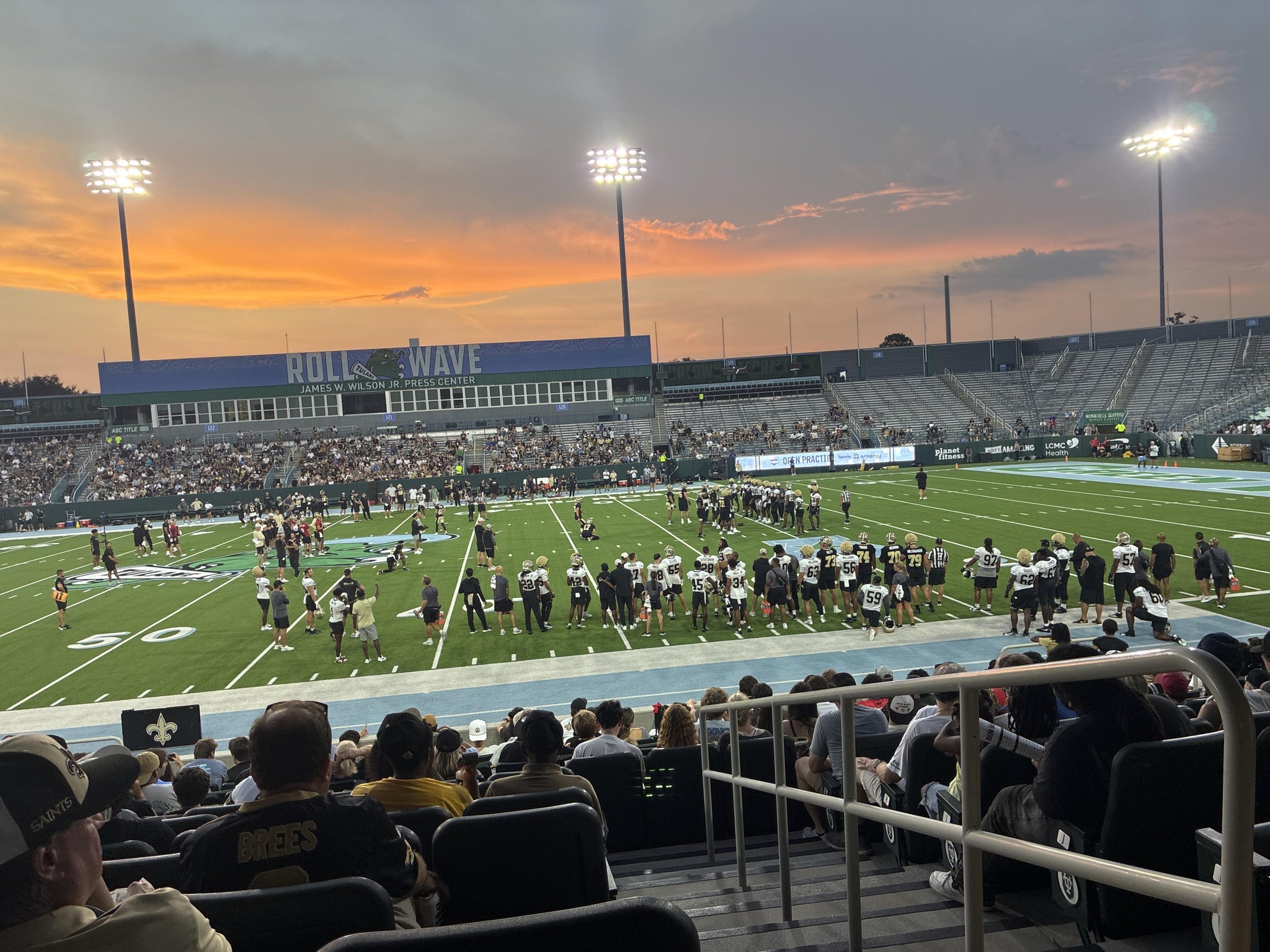 Real Fan View taken from General Admission at Yulman Stadium by Brittany T