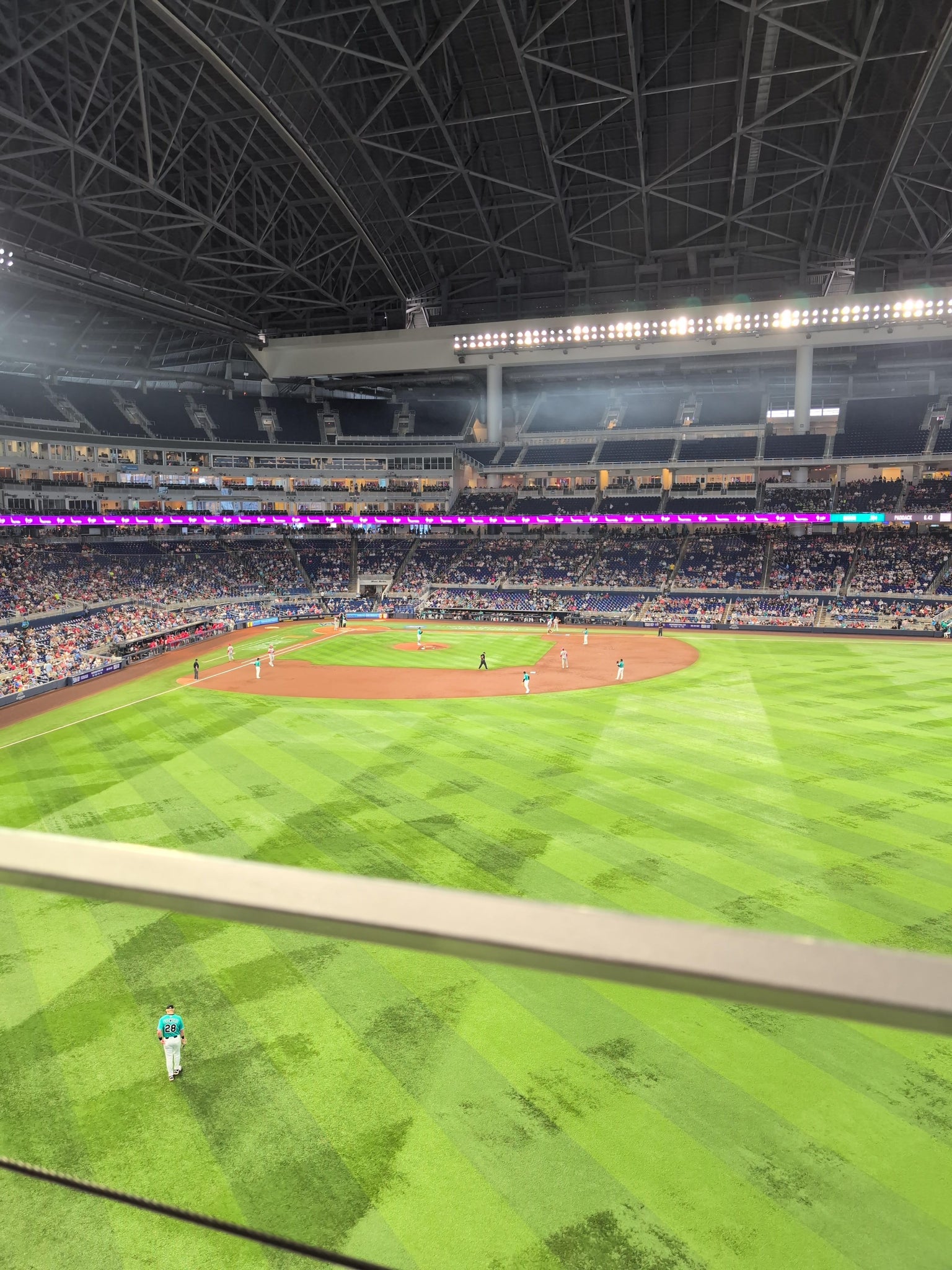 Real Fan View taken from Section 138 at loanDepot park by Samuel B
