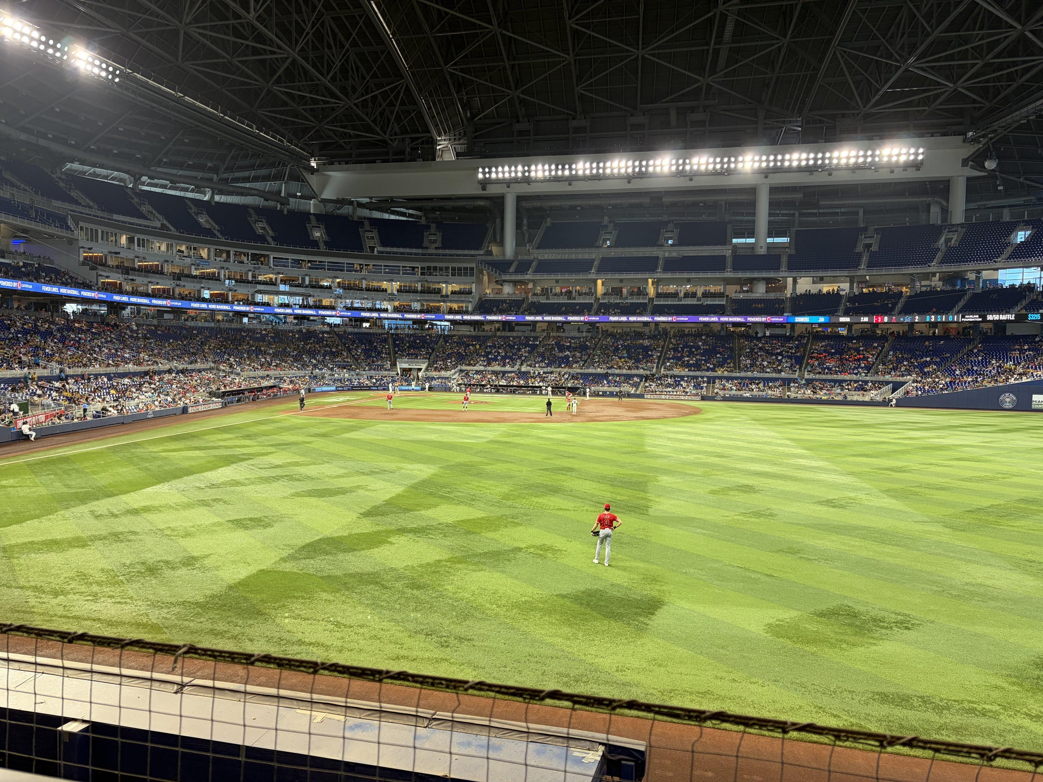 Real Fan View taken from Section 38 at loanDepot park by Lee W