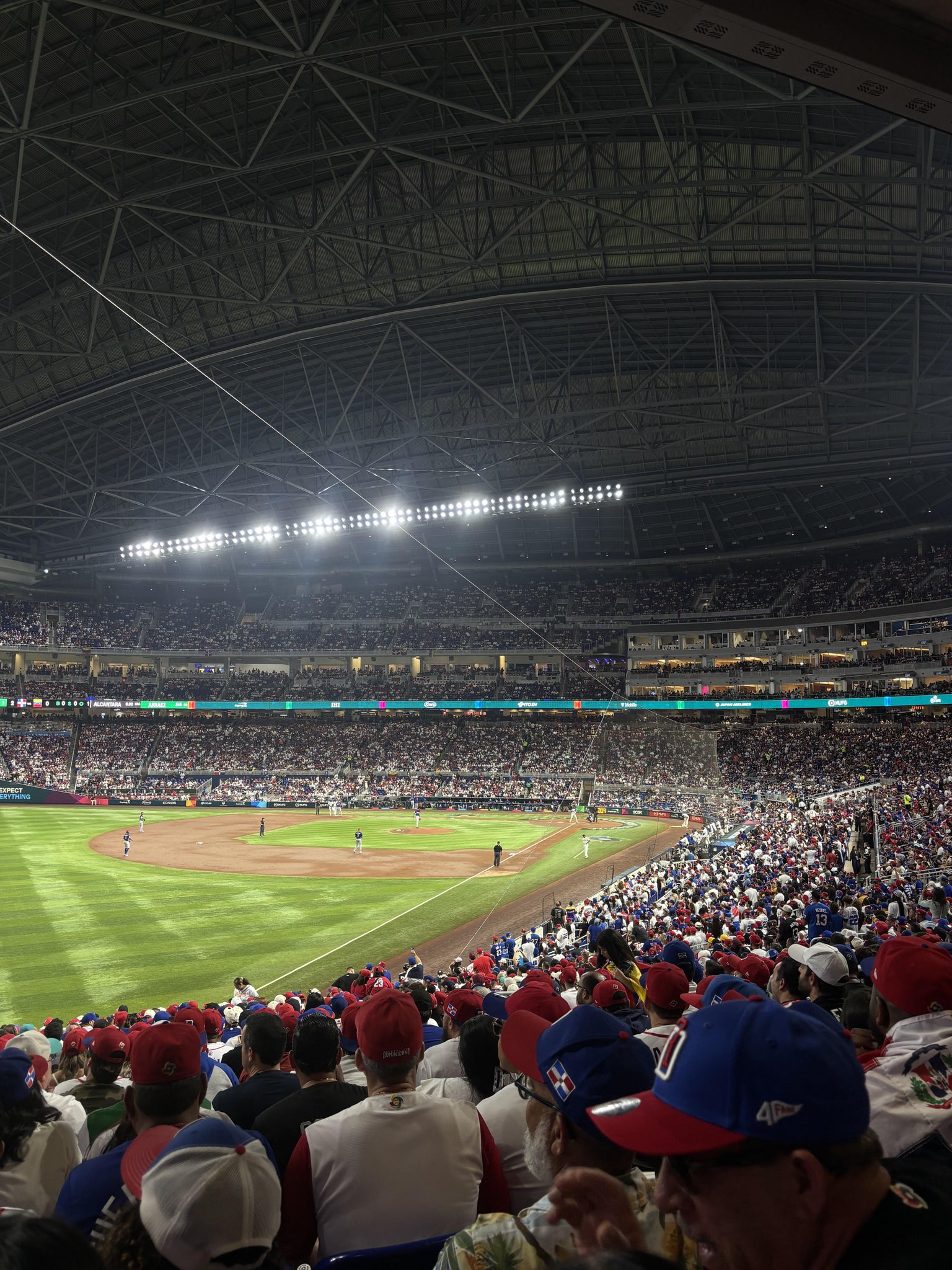 Real Fan View taken from Baseline Reserved 27 at loanDepot park by Jose L