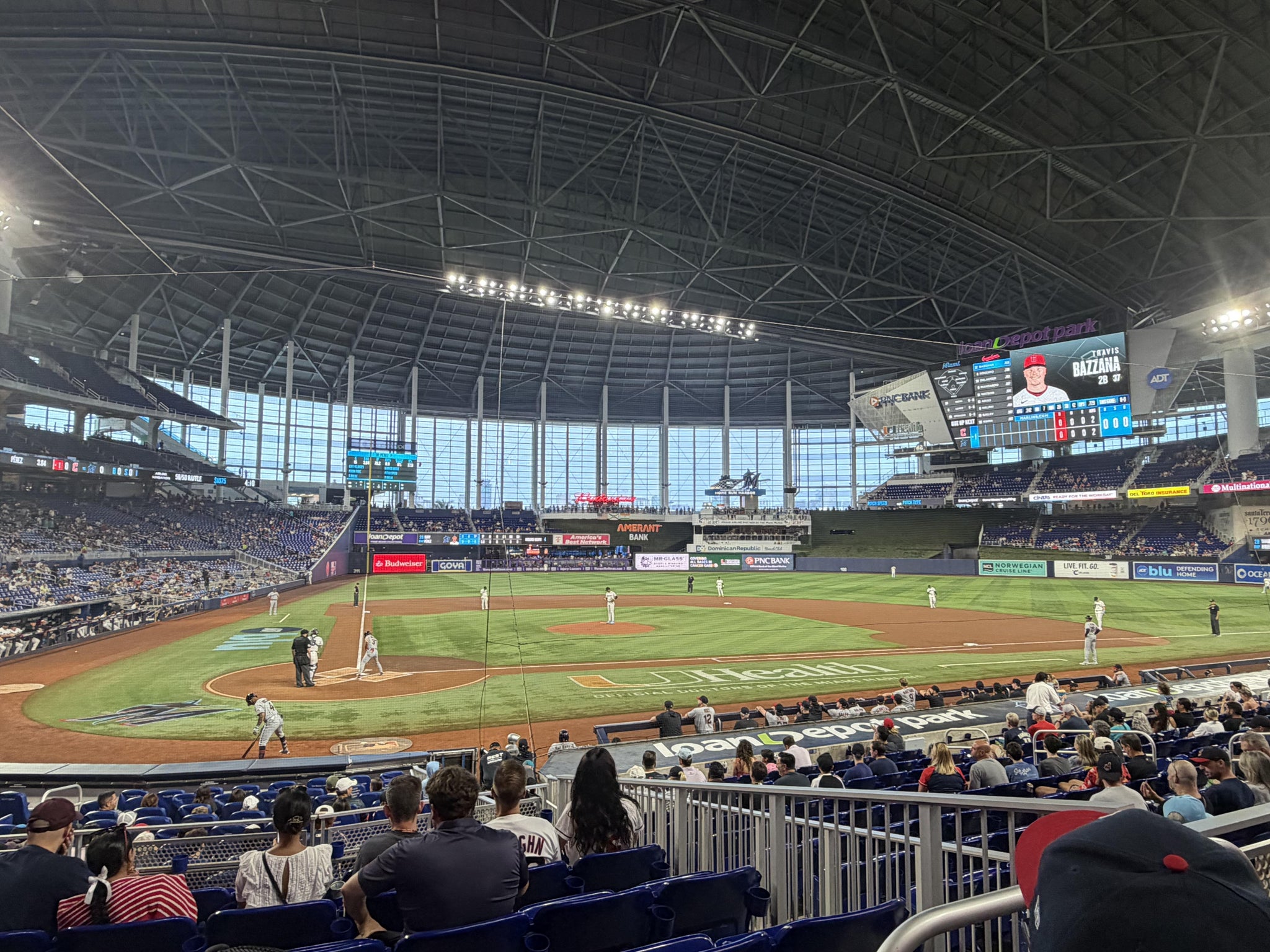 Real Fan View taken from Home Plate Box 11 at loanDepot park by Robert M