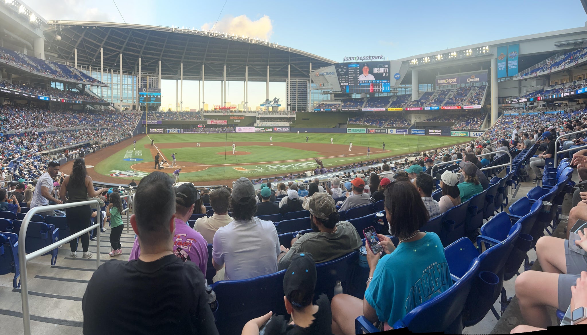 Real Fan View taken from Home Plate Box 11 at loanDepot park by Scott W
