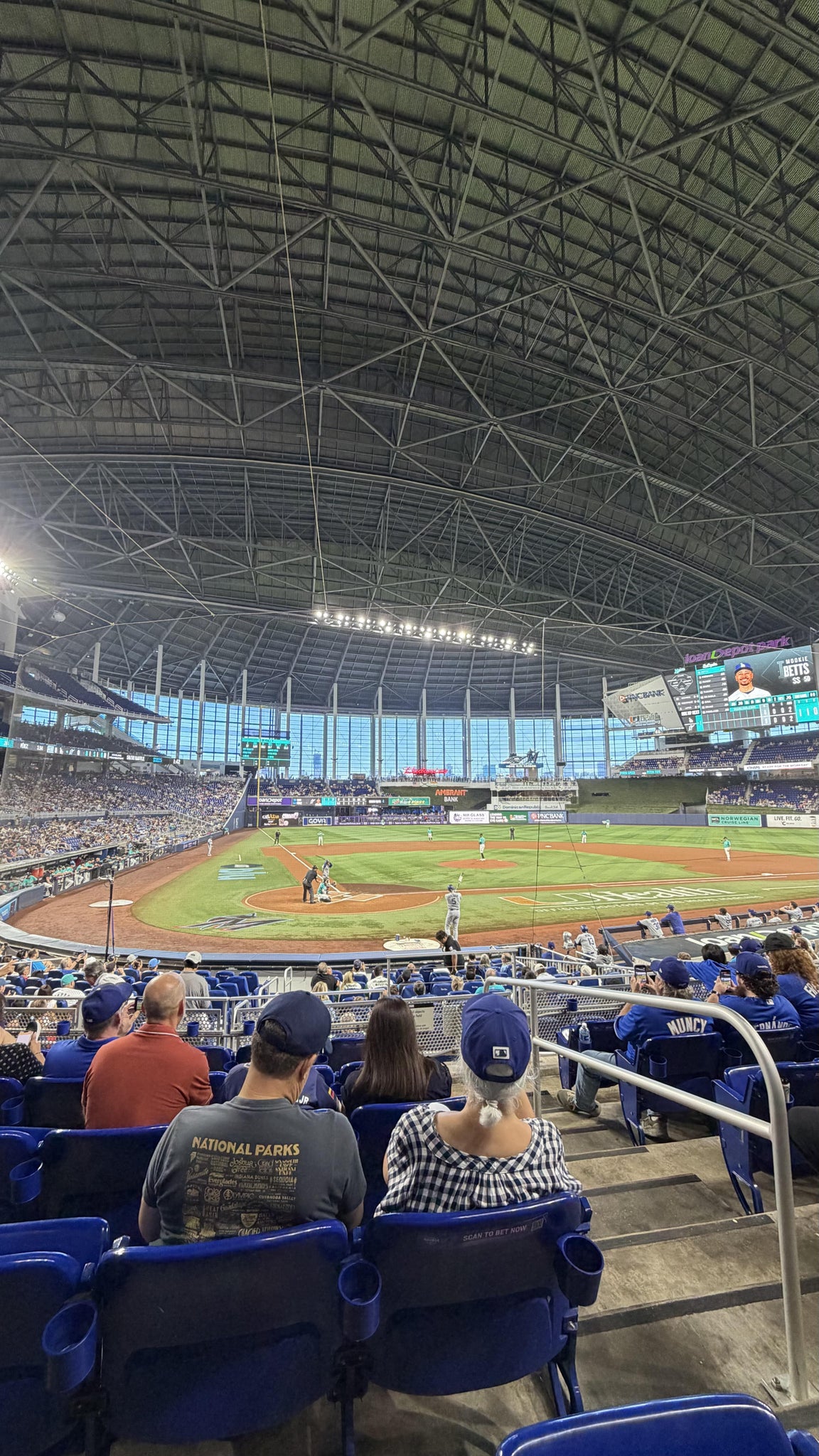 Real Fan View taken from Home Plate Box 12 at loanDepot park by Abria H
