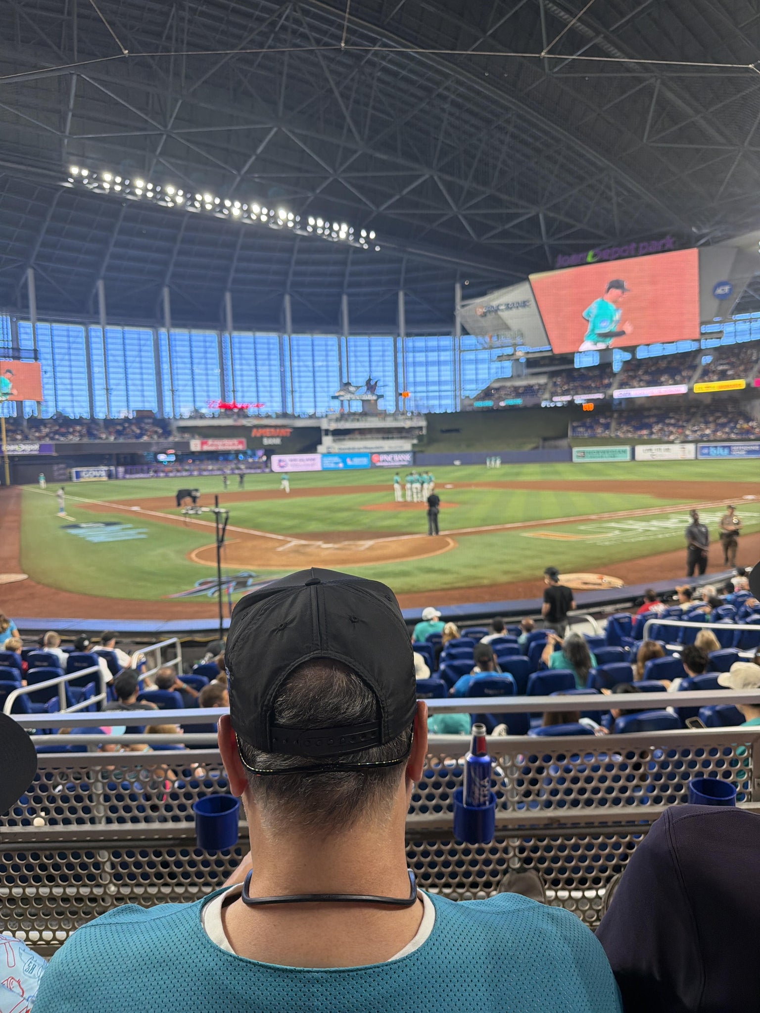 Real Fan View taken from Home Plate Box 13 at loanDepot park by Esteban G