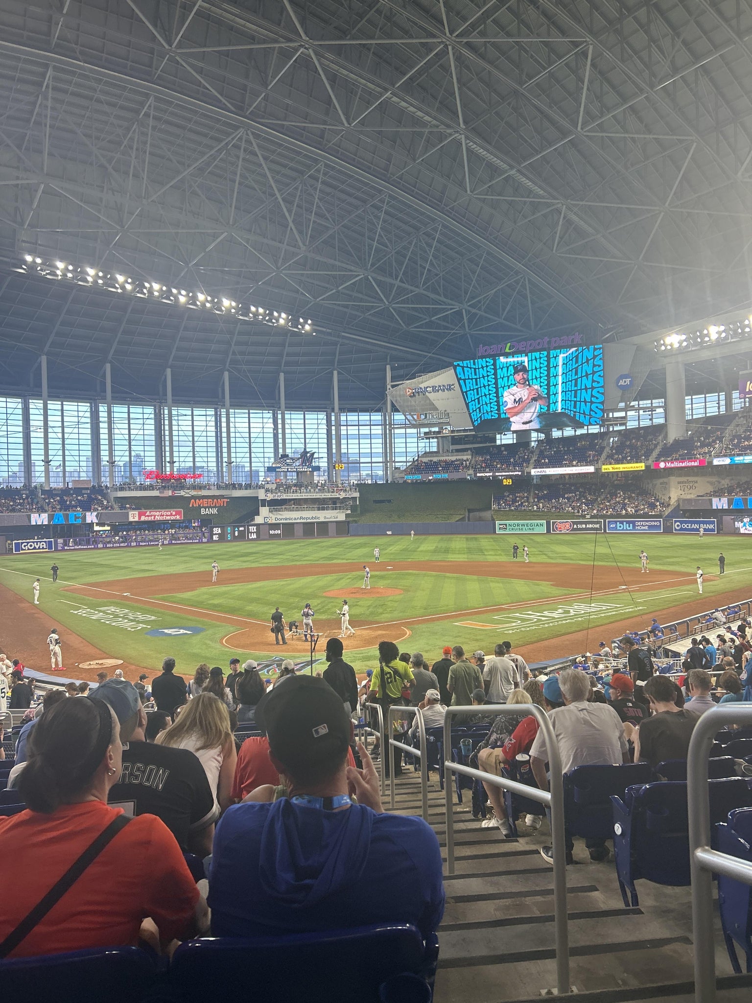 Real Fan View taken from Home Plate Box 14 at loanDepot park by Evan J