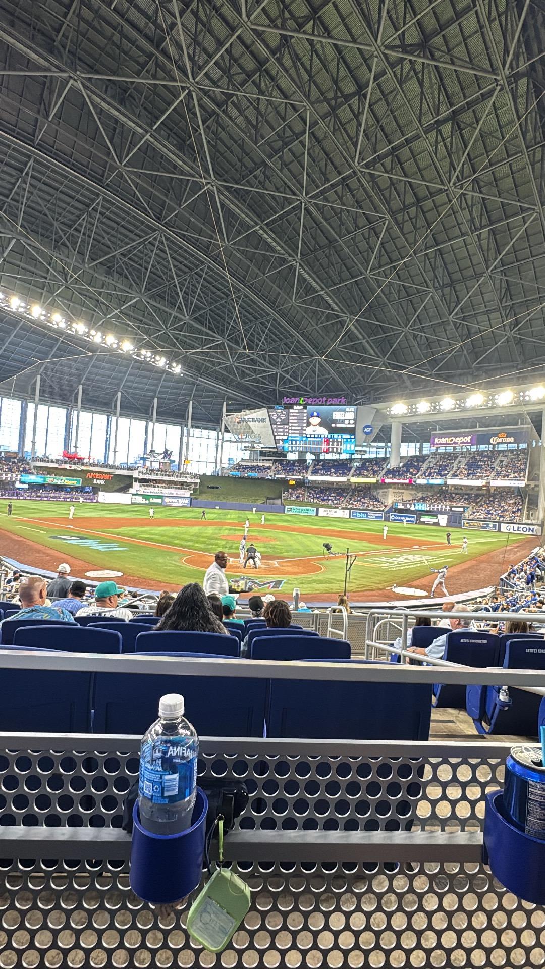 Real Fan View taken from Home Plate Box 15 at loanDepot park by Jamie T