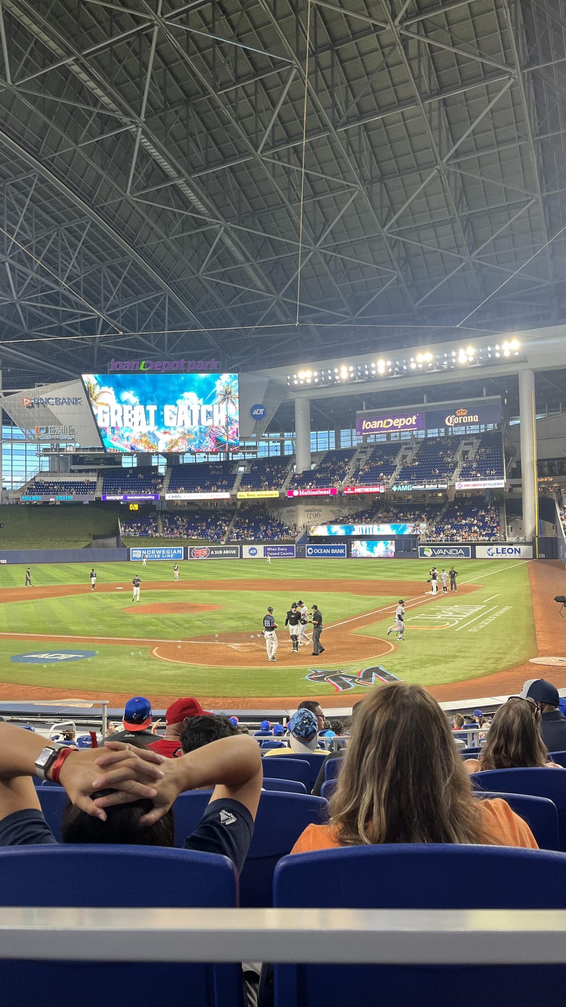 Real Fan View taken from Home Plate Box 16 at loanDepot park by Jacobo d L