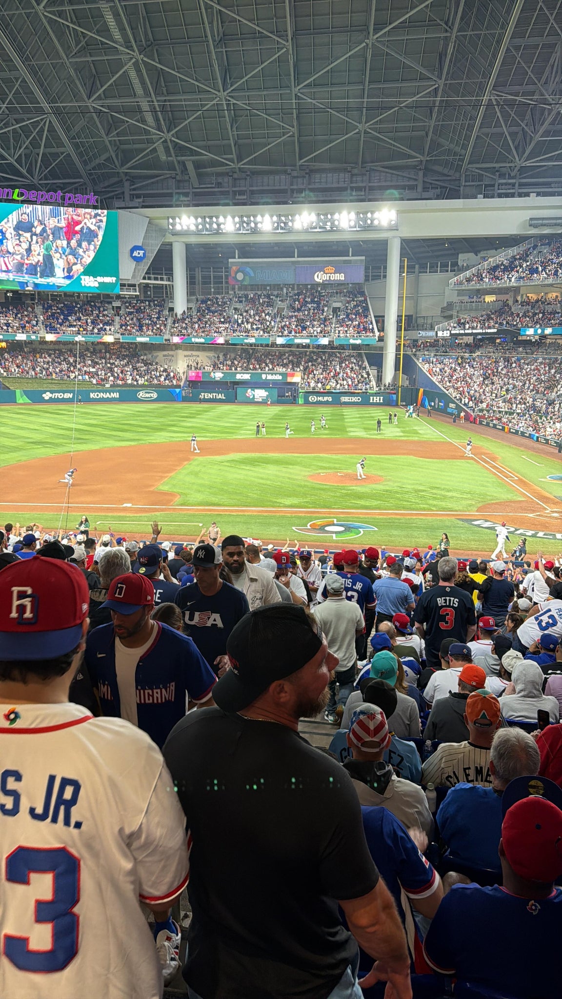 Real Fan View taken from Home Plate Box 19 at loanDepot park by Anonymous User