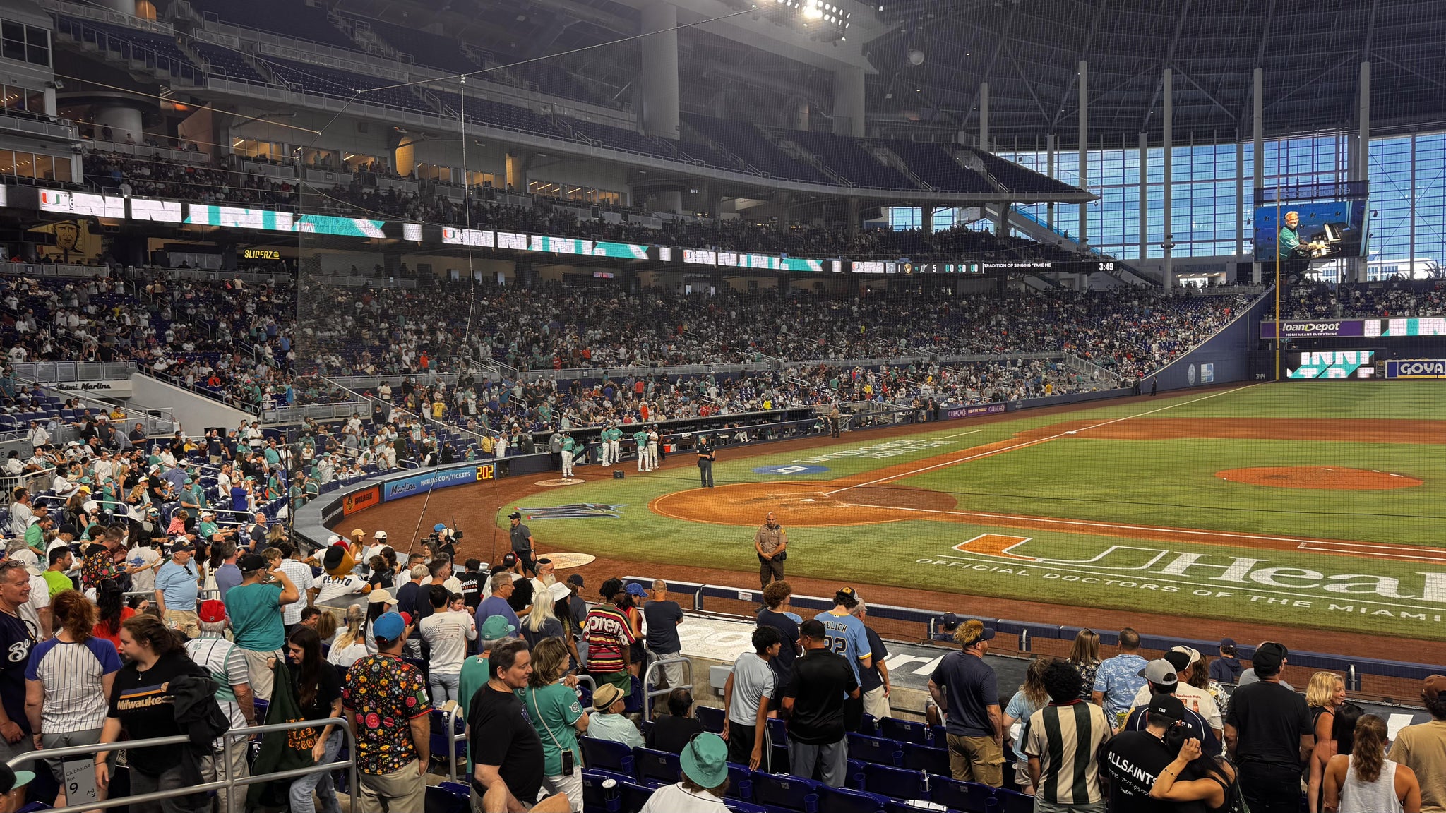 Real Fan View taken from Home Plate Box 9 at loanDepot park by Louis S