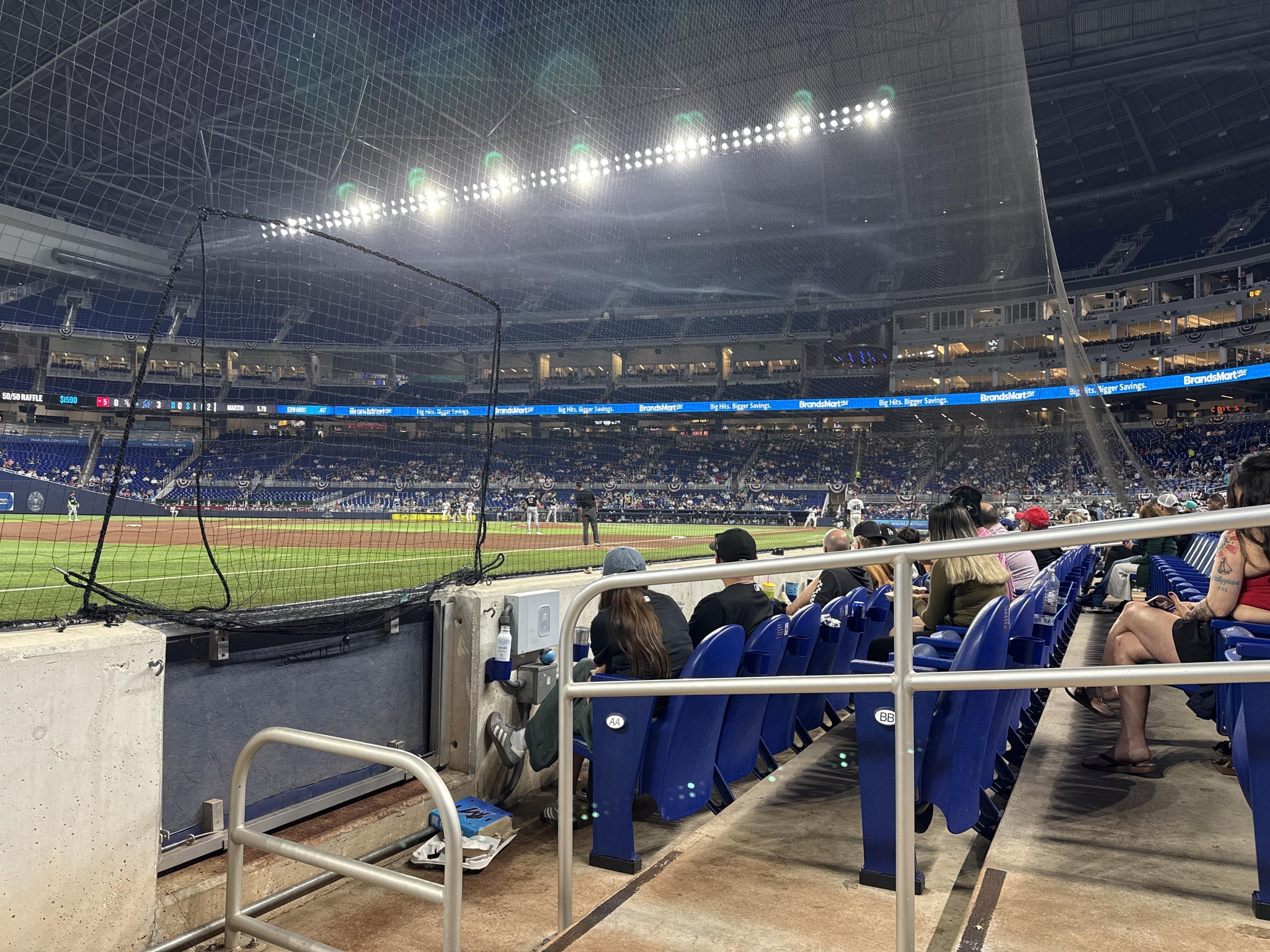 Real Fan View taken from Humana Cabana Field Level 11 at loanDepot park by Xavier G