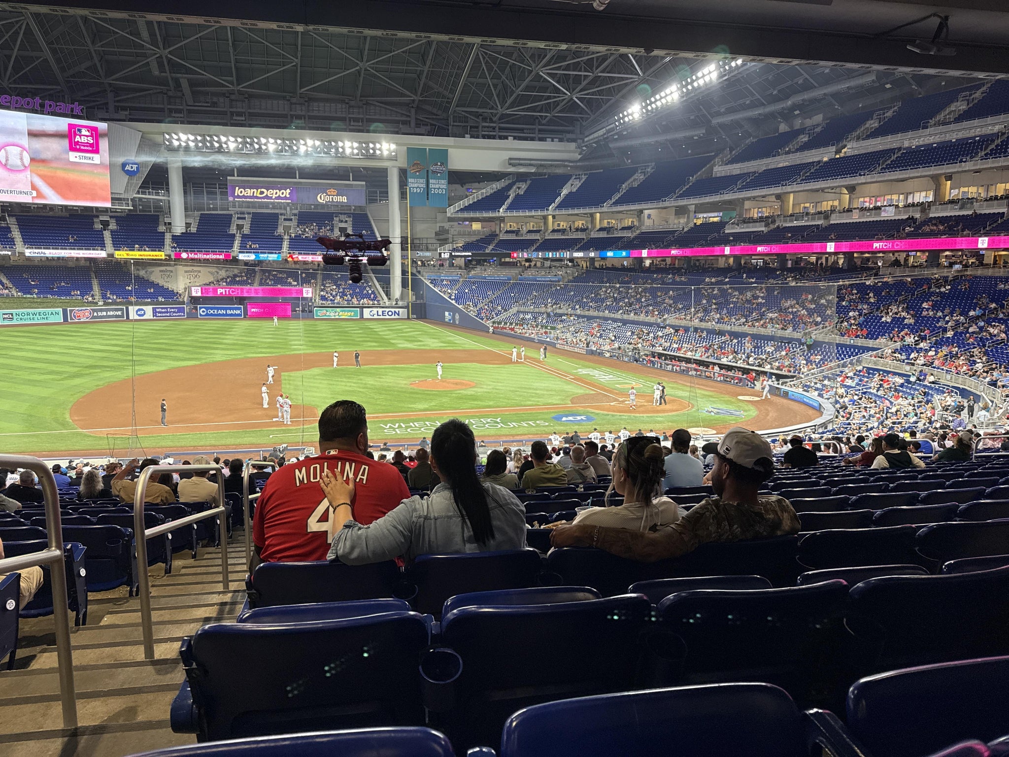 Real Fan View taken from Section SEC 20 at loanDepot park by Xavier G